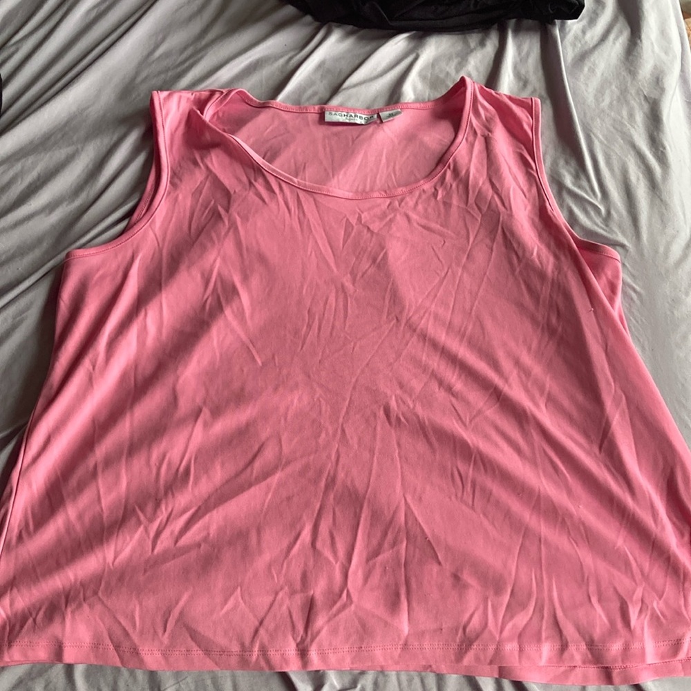 Sag harbor women pink tank top